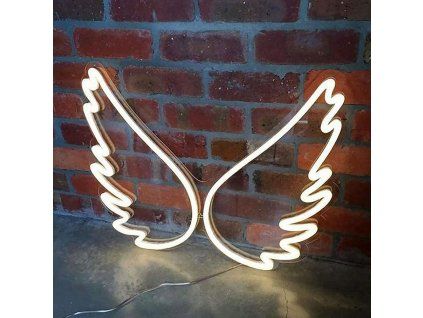led neon napis anjel kridla 39x32xm